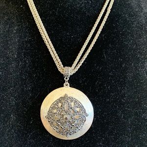 Silver NecklaceWith Stones